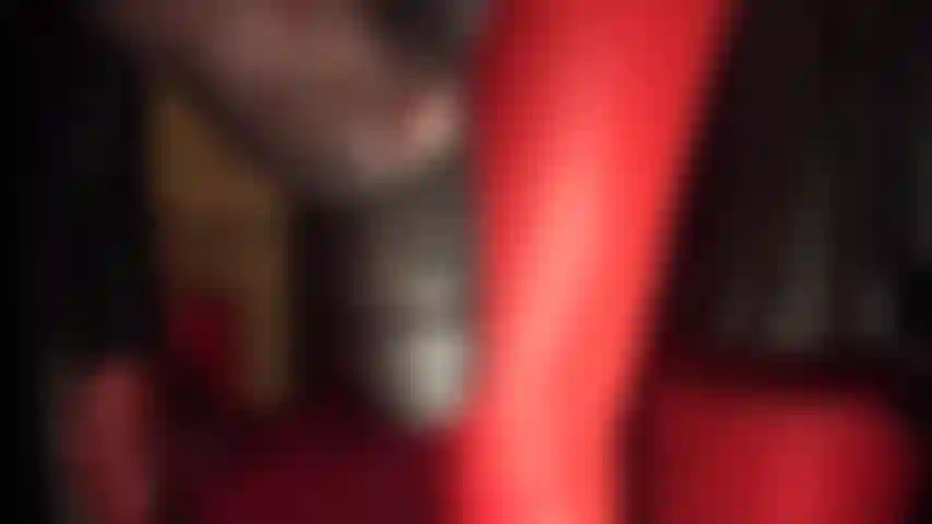 Foot lover and strap-on whore is being smashed under mistress' nylon foot. Mistress teases with her huge black cock and sexy pantyhose feet before trampling and kicking a squishy dildo.