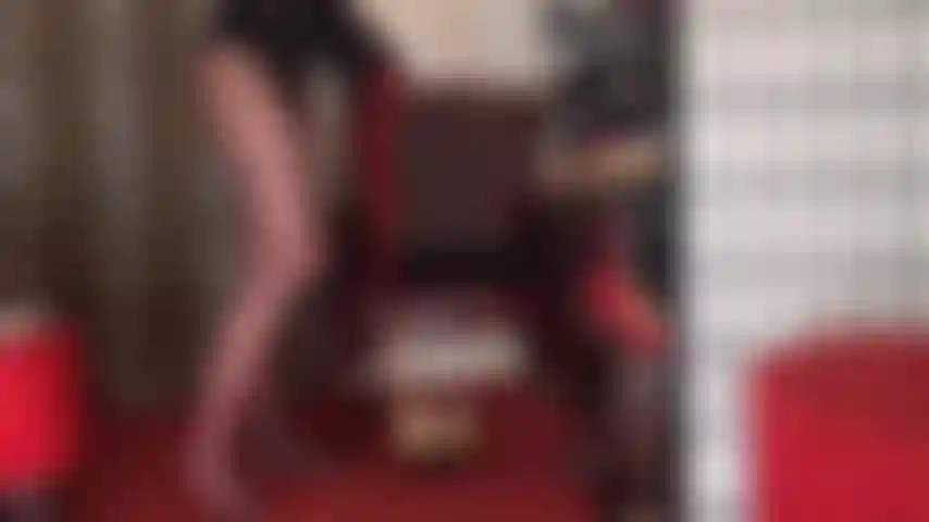 Red pantyhose layer with a giant black cock in between them for you to suck, my slut. That does get your little dick excited, doesn't it? Let's put that mini dick into a stocking while you please big cock and rub yourself all over that bbc.