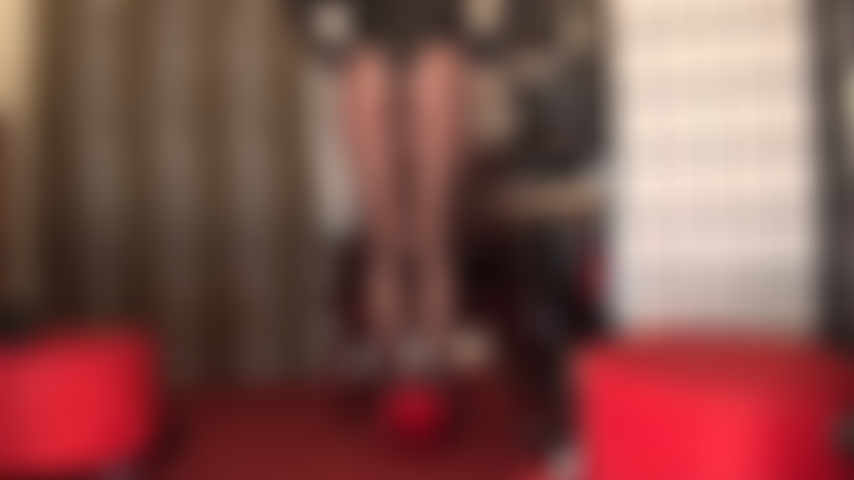 Pantyhose-clad ass to worship. Nylon perfection is Mistress Vivian's round ass in black tights.
