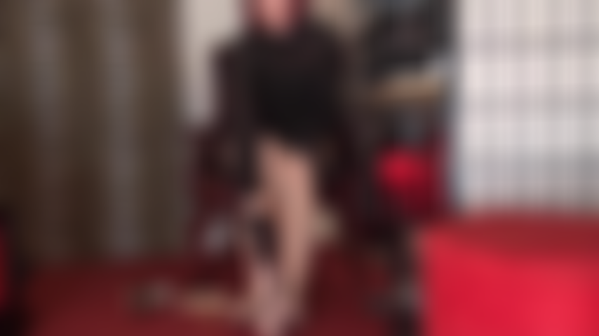 Seamed stocking footjob and foot tease.