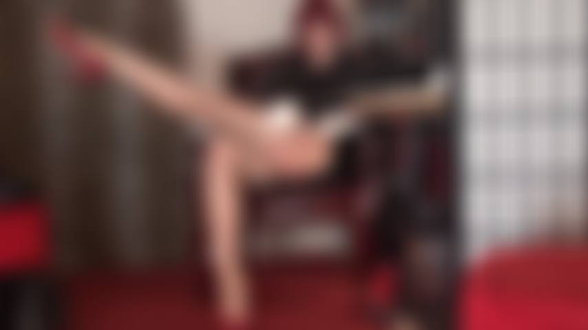 White leather gloves on glossy tan pantyhose - These legs have always been your greatest weakness. They will force you down to your knees in worship.