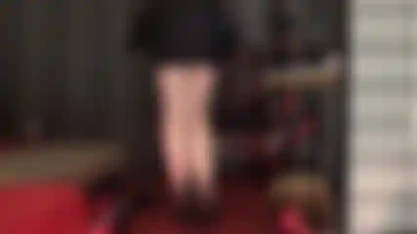 Ass worship in black lace lingerie and seamed nude pantyhose tease - as the skirt goes higher, mistress reveals her pretty lace teddy, making you want her ass on your face.