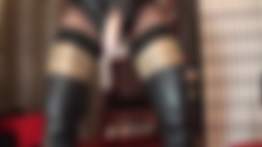 Your slave mouth serves one purpose only - to swallow Mistress Vivian's tasty big cock, deep so that your cheeks brush up against her silky nylons. Your ass is next as she grabs your hips with her leather gloved hands.