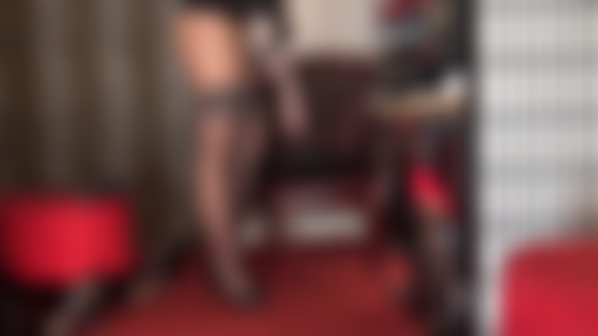 Fat white strapon and ass worship - The view from behind has you drooling as Mistress Vivian thrusts and dangles her juicy cock between her stocking clad legs.