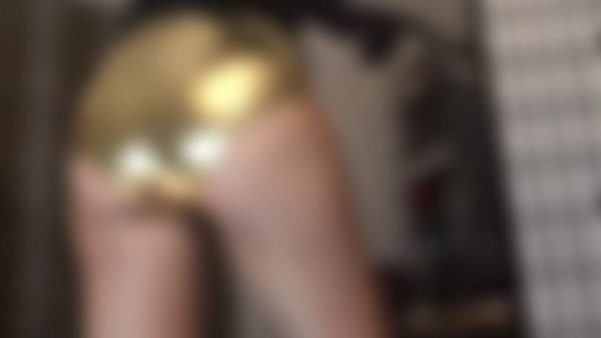 Golden metallic hot shorts have your slave heart beating a bit faster - Wouldn't you just love to be allowed to kiss them, so tight and shiny on Mistress Vivian's amazing butt...