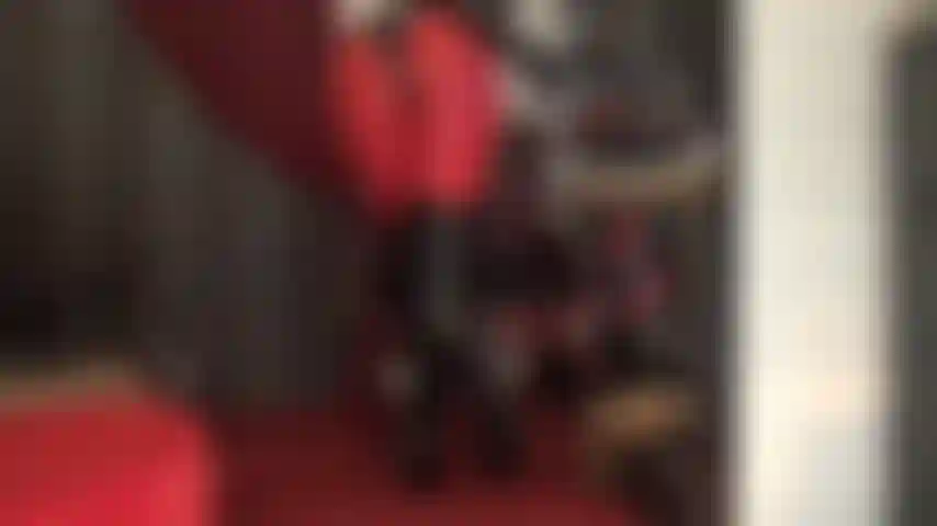 Mistress tests your endurance as she has you jerking your cock for her ass in different outfits: red pants and pvc body with long boots, pantyhose and bare with a tight little skirt and stilettos.