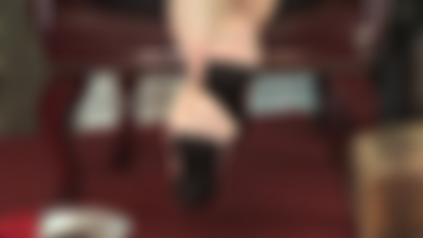 Toes wiggling in nude seamed pantyhose - The sheer toes on this pantyhose have your mouth watering while the sole is a solid black inviting to lick along.