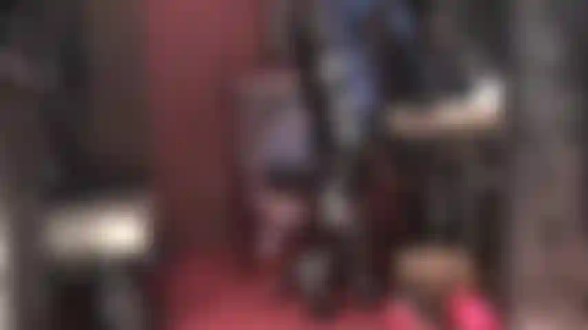 Intense pvc fetish worship - dressed from head to toe in shiny black vinyl, mistress indulges in the fetish.