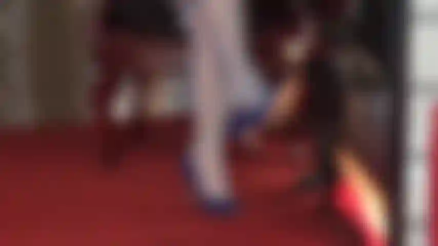 Blue may be your favorite color, but do you think you can handle the view of mistress vivian's legs and feet in blue nylon stockings dangling and dropping shiny blue pumps?!