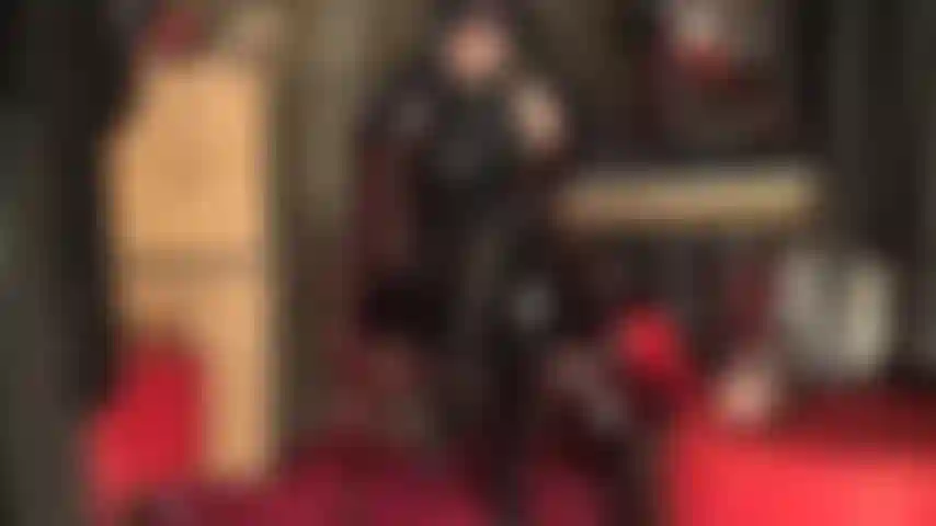 Mask fetish - mistress vivian tries on 2 different masks, one sheer black nylon, the other spandex with open eyes.