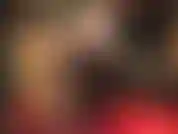 Glossy pantyhose with seamed lace top stockings layer and black strapon - strapon domination tease in bra and panties with shiny nylon layers and big black cock.