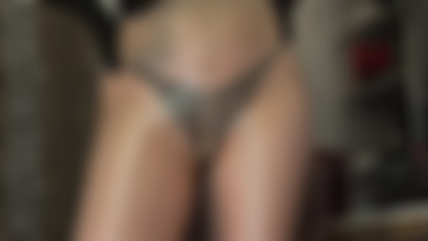 FINDOM - Skimpy black lace thong and glossy nude pantyhose - You're not even worthy to be getting this kind of view... such a tiny little thong and the shiniest nylons you have ever seen... all in your face. Mistress demands you pay up for that privilege.