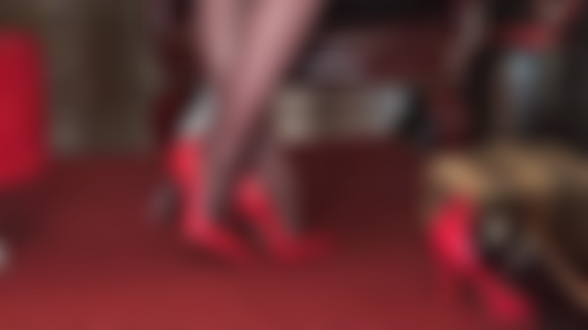 Heel fanatic - Your high heel Goddess poses in several pairs of tall fetish heels.