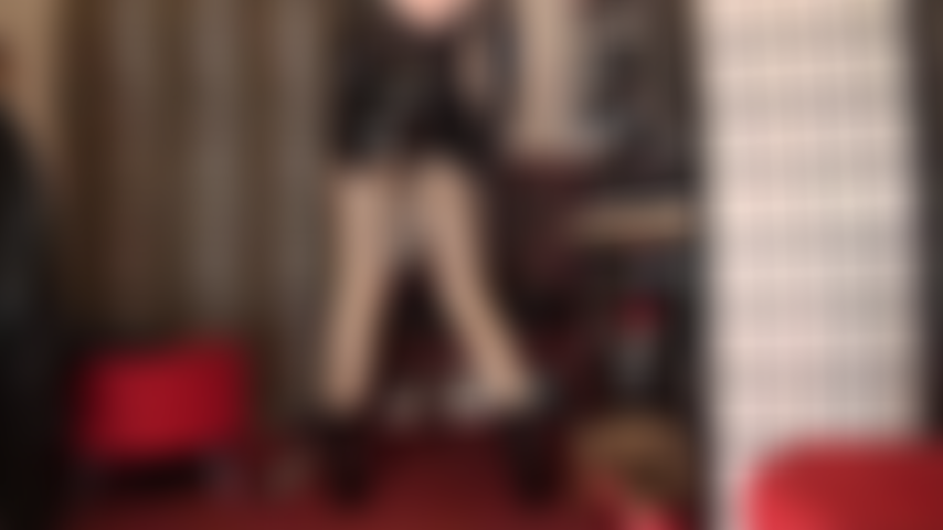 (Part 2/2) Wrapped around her finger, weak and trapped in her shiny web - Mistress Vivian has you mesmerized by her glossy pantyhose layers and shiny pvc, showing no mercy as she adds more perfect shine. There is no escape.