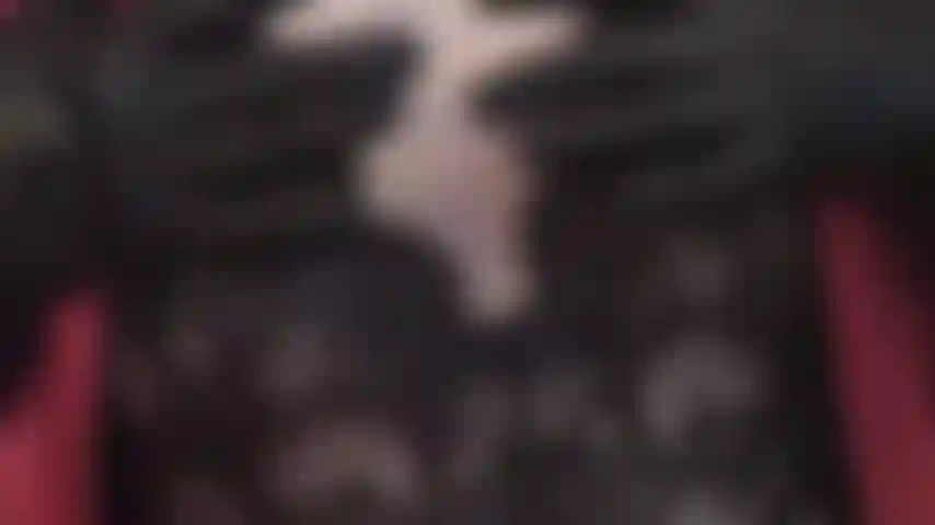 Breastplay in pretty black lace teddy - Mistress' cleavage has your heart pounding.