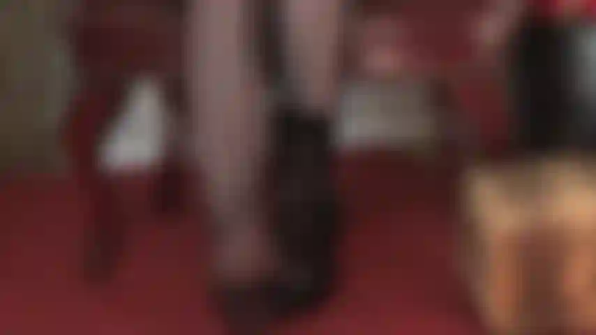 Get upclose and personal to worship mistress' feet in a very special pair of striped pantyhose. The toes in these are kept see-through so you can better admire as they wiggle in your face.