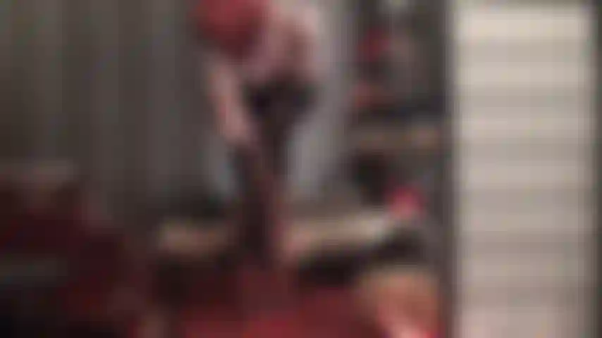 Aching for these perfect curves - Sensual body worship in a little burgundy dress and dark brown pantyhose. (femdom, pantyhose legs, ass worship, sexy, tease, opaque tights, gloves, stilettos, sandals, high heels, redhead)