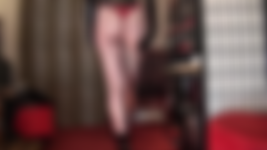 Pvc, ankle boots, fishnet tights and red thong - mistress vivian's legs and ass look fantastic in this pair of fishnets.