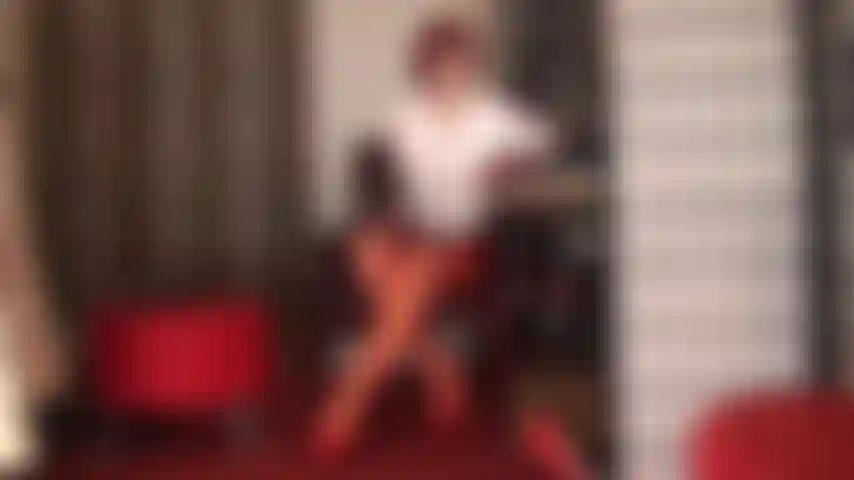 Exploiting your weakness for cock - you can no longer resist the urge to take this cock. It's such a beautiful big cock dangling between mistress' shiny stockings. Your eyes wandering between her cleavage, stockings and cock... You never stood a chance!