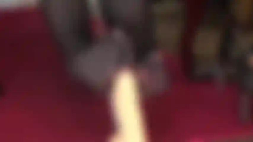 Pantyhose footjob on squirting dildo.