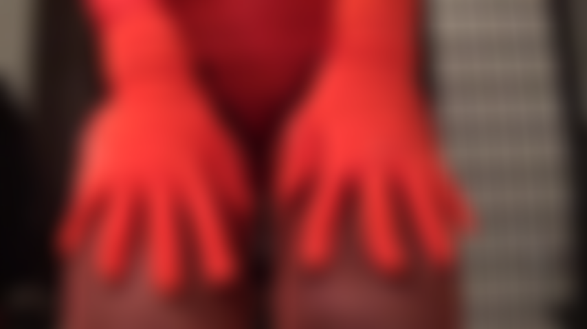 Red lace top stockings on black Wolford tights  - Mistress Vivian wears the finest hosiery to tease the stocking lover and pantyhose enthusiast.