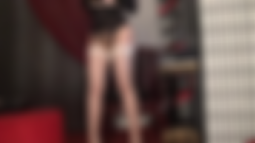 Handjob in stockings and suspender - Mistress milks the cum from your cock, teasing with garter girdle and vintage white seamed nylons on shiny pantyhose.