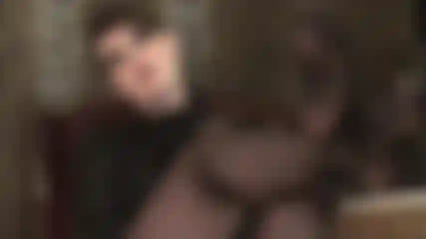 Short hair and sexy pantyhose feet - mistress puts her nylon feet up on the table to allow for worship of her soft soles.