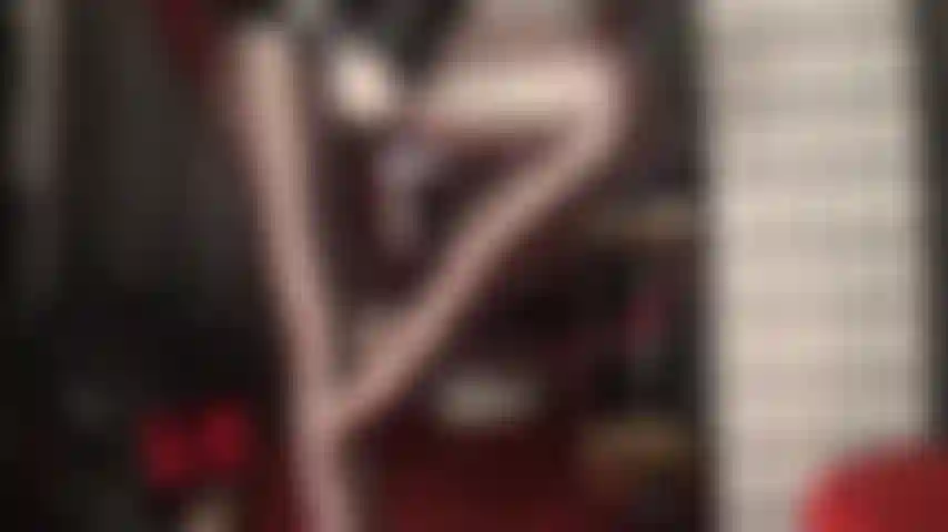 Leohex spandex tights, pvc and strapon - super glossy brown lycra tights, shiny pvc and a big dick to feed you with.