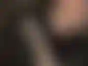 Beautiful black velvet gloves are teasing an uncircumcised dildo.