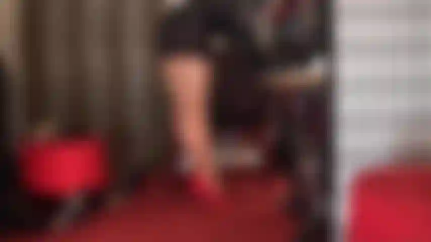 Super glossy tan pantyhose layers and red heels - your weakness for mistress vivian's pantyhose curves is undeniable. Watching her tease with her beautiful long sculpted legs has got you stroking hard.