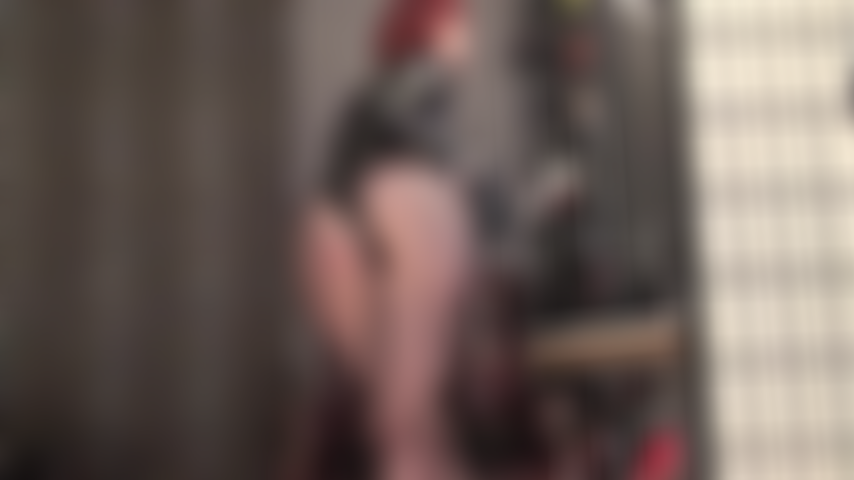 Things are going to get extra shiny - Ass worship with crossed legs in fishnet tights with seductive backseam and pvc bodysuit, then pvc mini skirt.