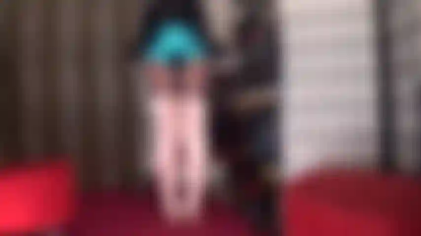 Aqua blue satin shorts - you love them glossy and in every color, just gorgeous paired with blush satin overknees boots.