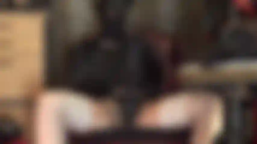 Jerk along with your hooded mistress - stroking my huge black strap-on while wearing an open-eye lycra mask and shiny stocking layers. Follow my instructions and tease the cum from your cock.