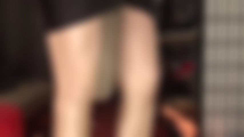 Mistress' big cock in shiny tights has your little clitty excited. You want to deepthroat it so bad you can almost taste it.