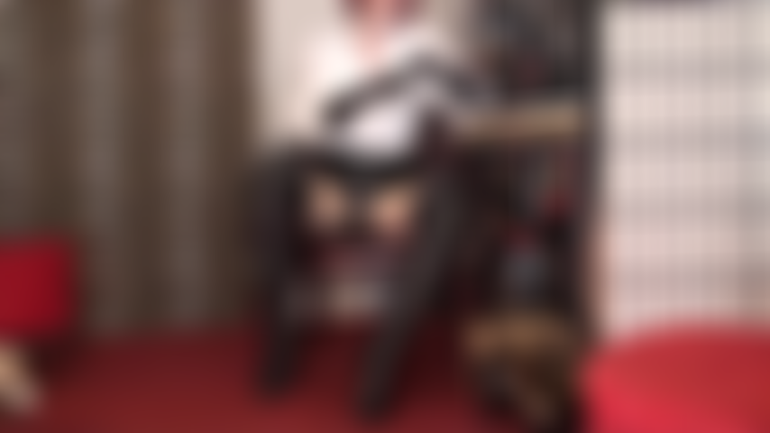The combination of black leather boots and strapon are your greatest weakness - 8 inches of strapon are just the right size for you to suck but first mistress has you practice on her 5 ich boot heel. If you're a good boy you get to fuck these boots after.