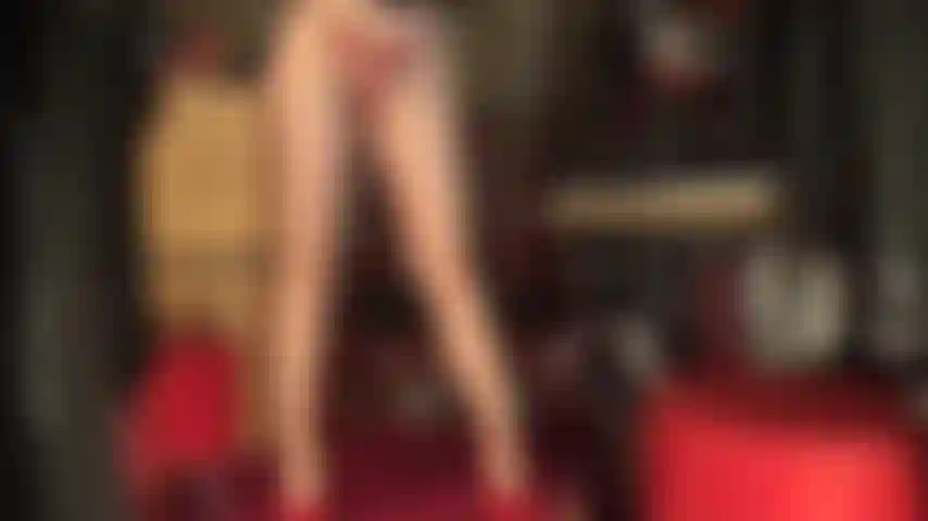 Red thong under super glossy pantyhose, with red stilettos and shiny gloves - your nylon goddess knows your love for sexy nude pantyhose. Enjoy my legs, thighs, crotch and ass.