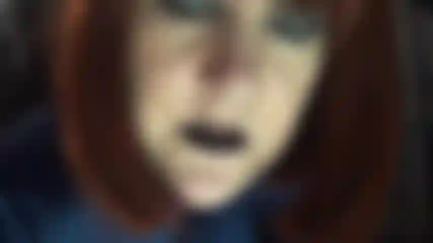 Black lipstick and tongue tease - Bold and seductive, you can-t