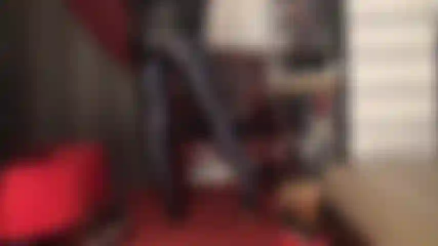 Mistress teases the pantyhose lover in super glossy gray spandex tights and sexy heels.