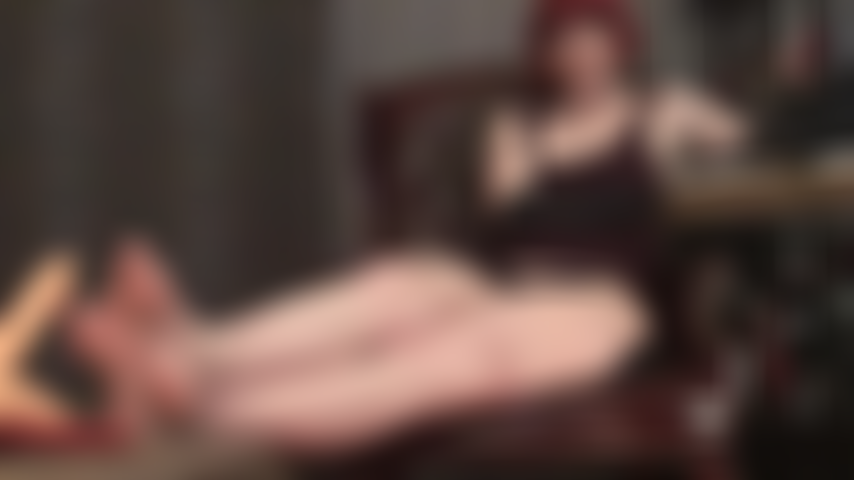 Foot fetish - playful bare toes on your hard throbbing cock...