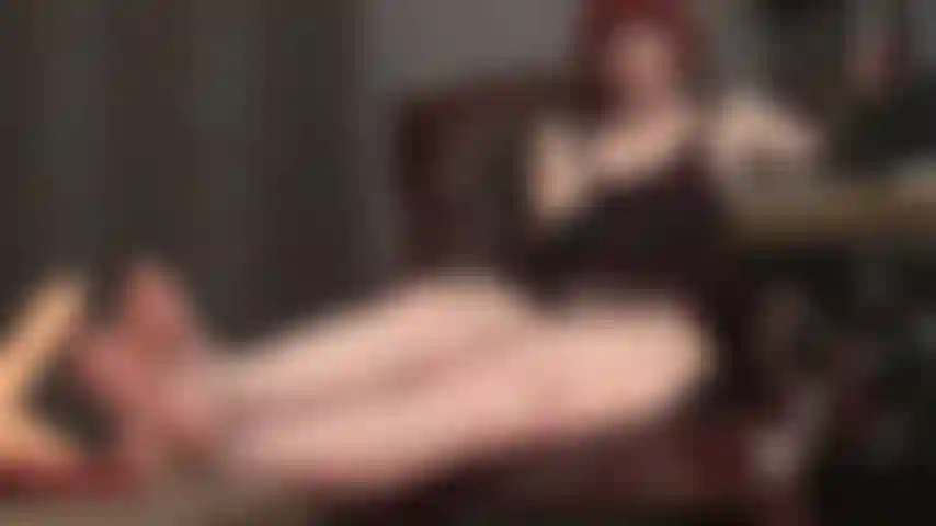 Foot fetish - playful bare toes on your hard throbbing cock...