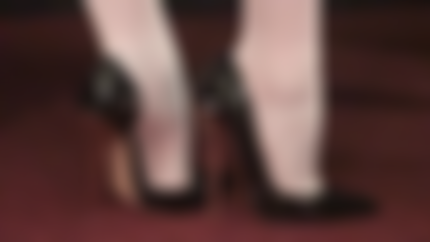 Stiletto seduction - Enjoy this closeup view of gorgeous heels and high arches.