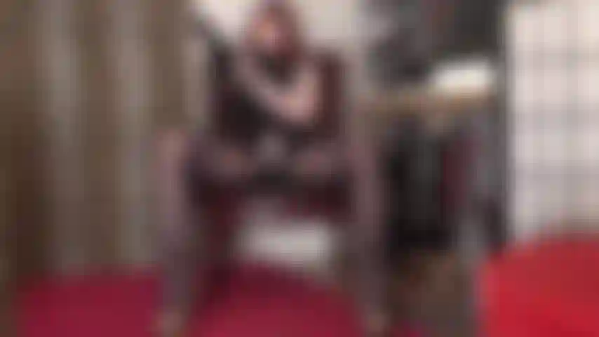 Mistress vivian strokes her big strap-on cock with silky nylon stockings on her arms, inviting you to stroke along with nylon on your hands as well.