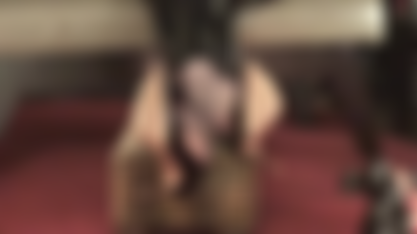 Crossed ankles high heel worship and dangling - The patent leather leggings as shiny as the black patent heels, Mistress drives you crazy with her shoe play.