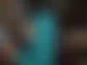 Blue satin pants and extreme high platform heels - mistress jerks the long 10 inches of chrome heel with black shiny gloves and lets you worship her sexy ass in these shiny jeans.