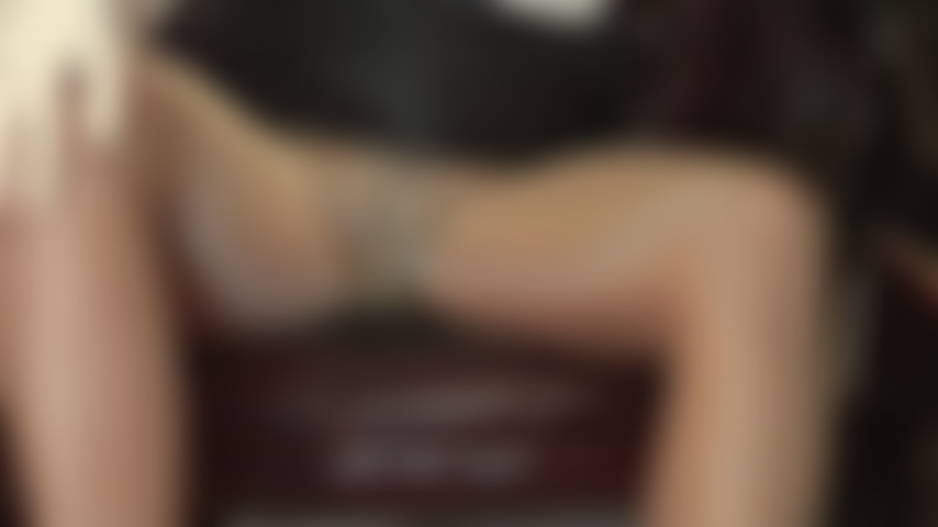 Crotch tease in nude lace panties and pantyhose.