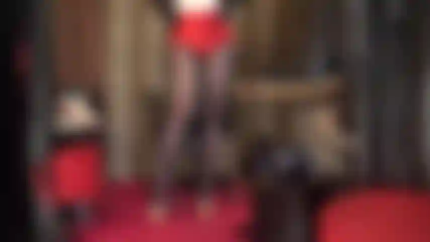 Legs to die for, amazing ass in red satin shorts, leather hat and gloves stroking tall heels. Mistress has your mouth open and drooling while you stroke your cock for this hot outfit.