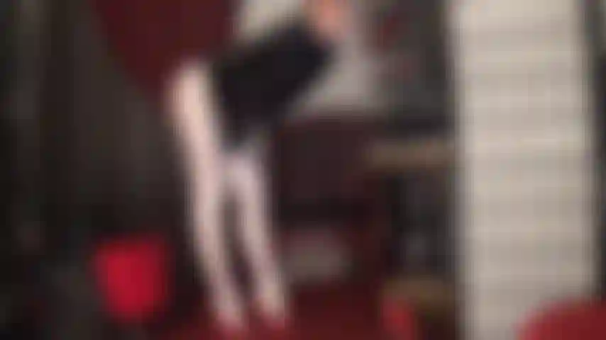 These incredibly long legs in shiny white leohex spandex tights are yours to adore. A slow sensual tease with pretty arches, sexy heels and a wonderful ass included :-).