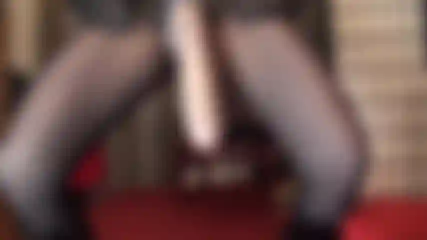 Fishnets, ass worship and a massive cock - mistress tempts and taunts with her thick meaty cock and ass in seamed fishnet tights thrusting it down into your open mouth.