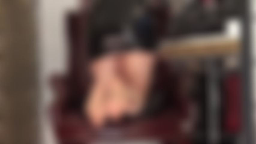 Nylon feet and ass worship in latex mini, upskirt and pantyhose.