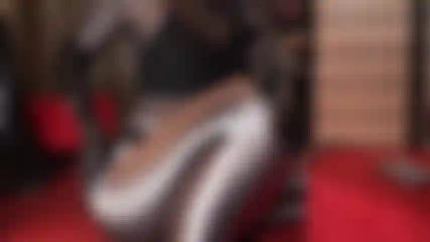 Shiny perfection in brown spandex tights, pvc thong and pvc gloves - ass worship in these hot fetish tights and panties combo is amazing, but as soon as mistress tries on different shiny mini skirts in matching colors, your cock is getting really excited.